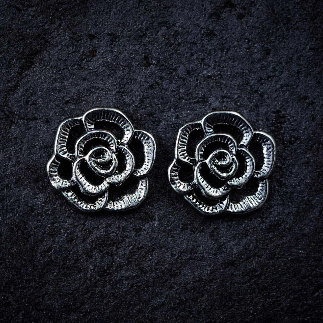 Rose Stud Earrings | Best Flower Design Studs Jewellery