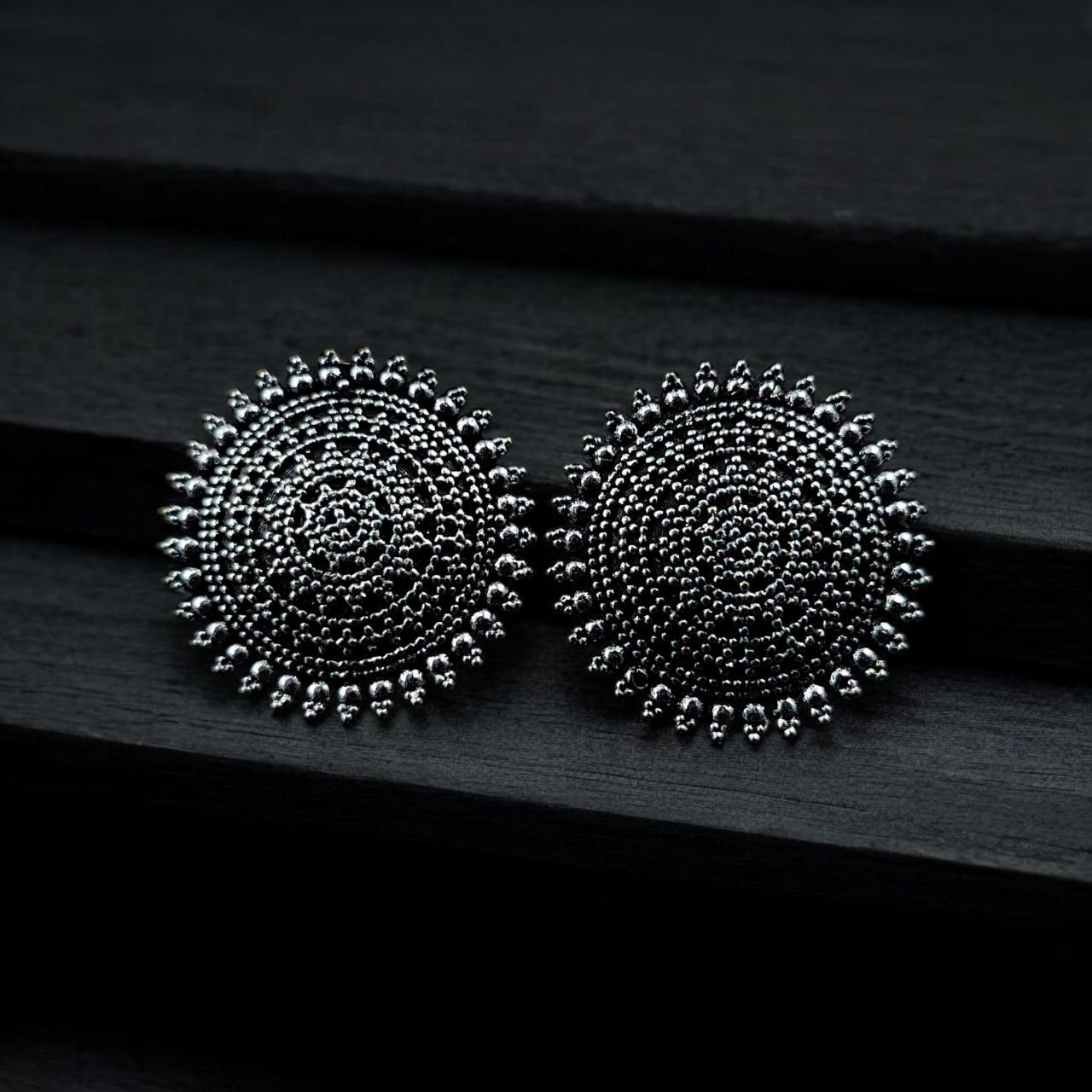 Daily Wear Oxidised Stud Earrings