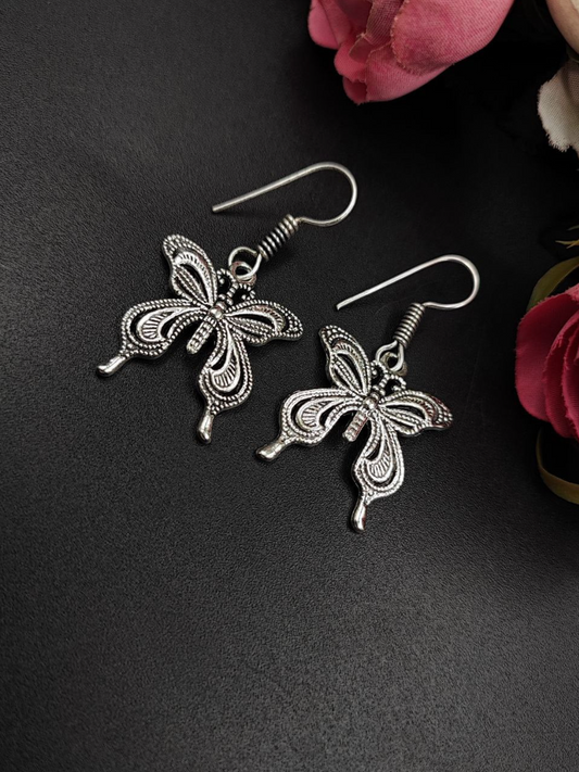 German Silver Casual Wear Hook Earrings