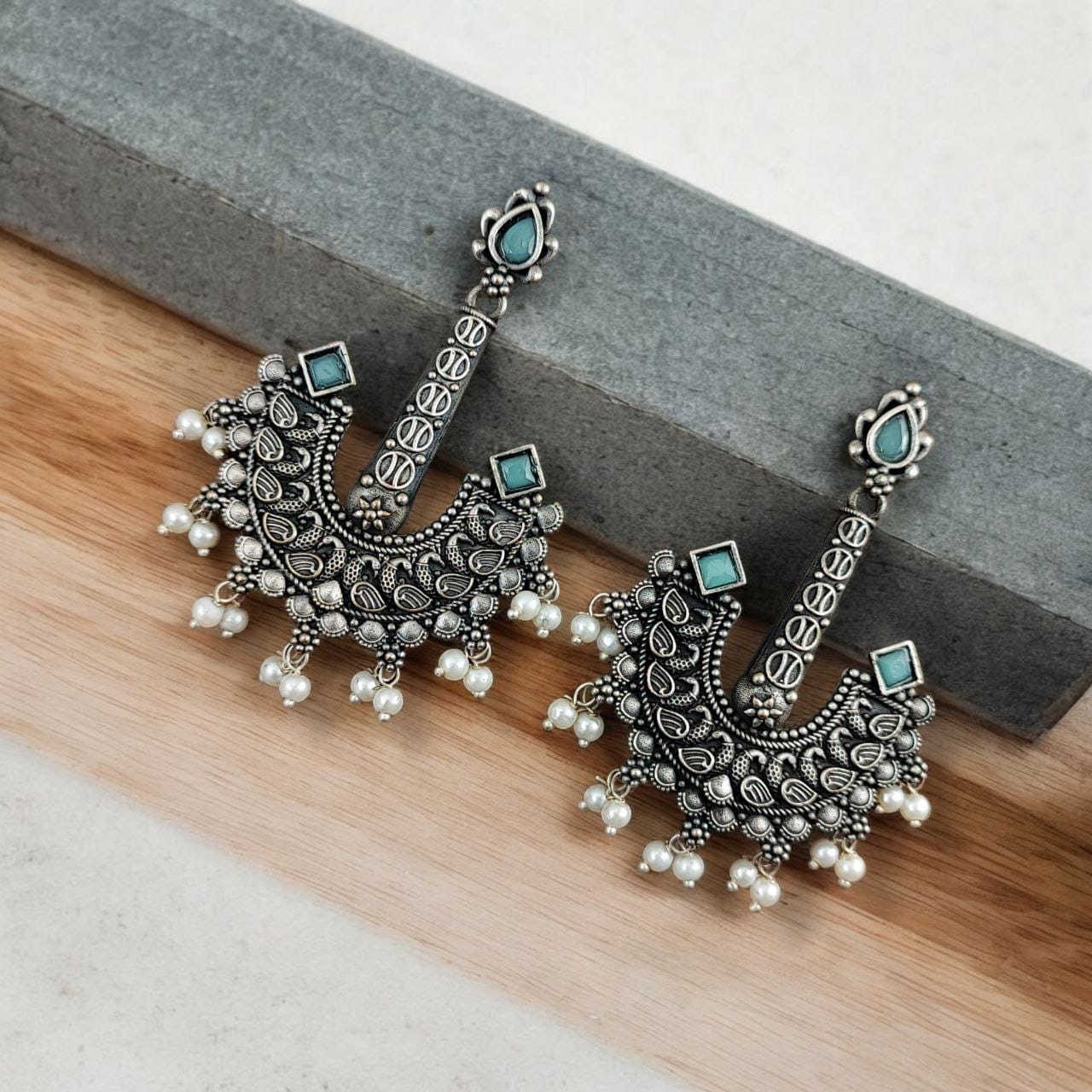 Adorable Boho Inspired Vintage look Dangler Studs