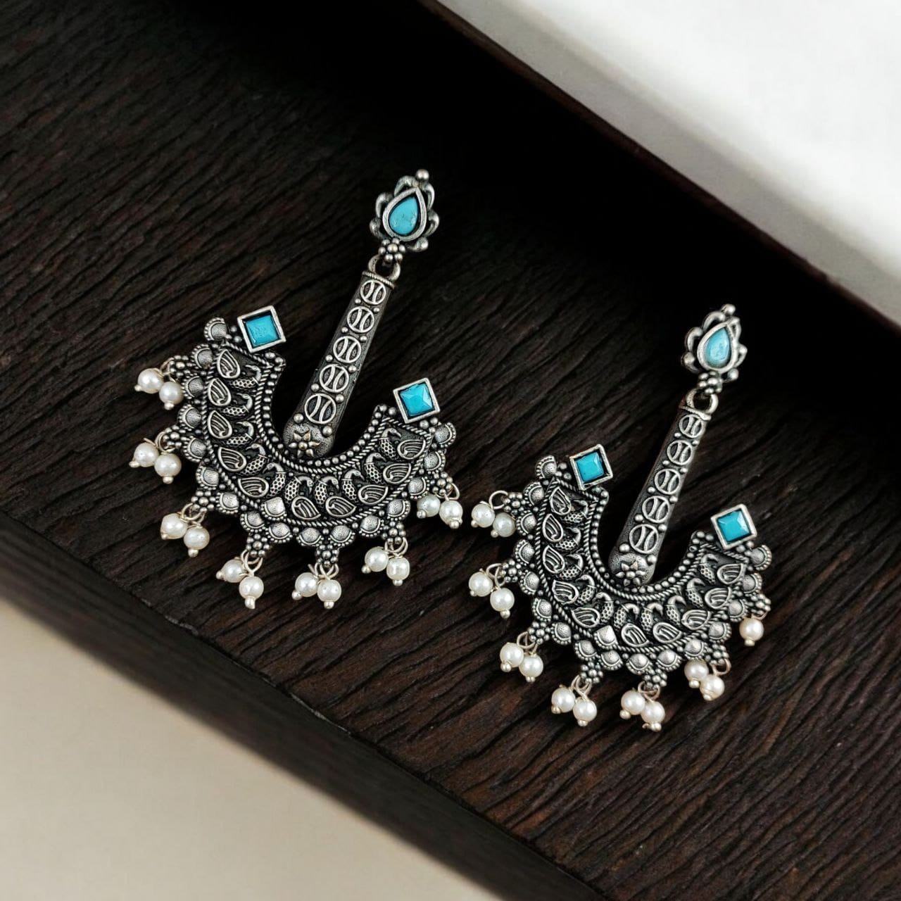 Adorable Boho Inspired Vintage look Dangler Studs