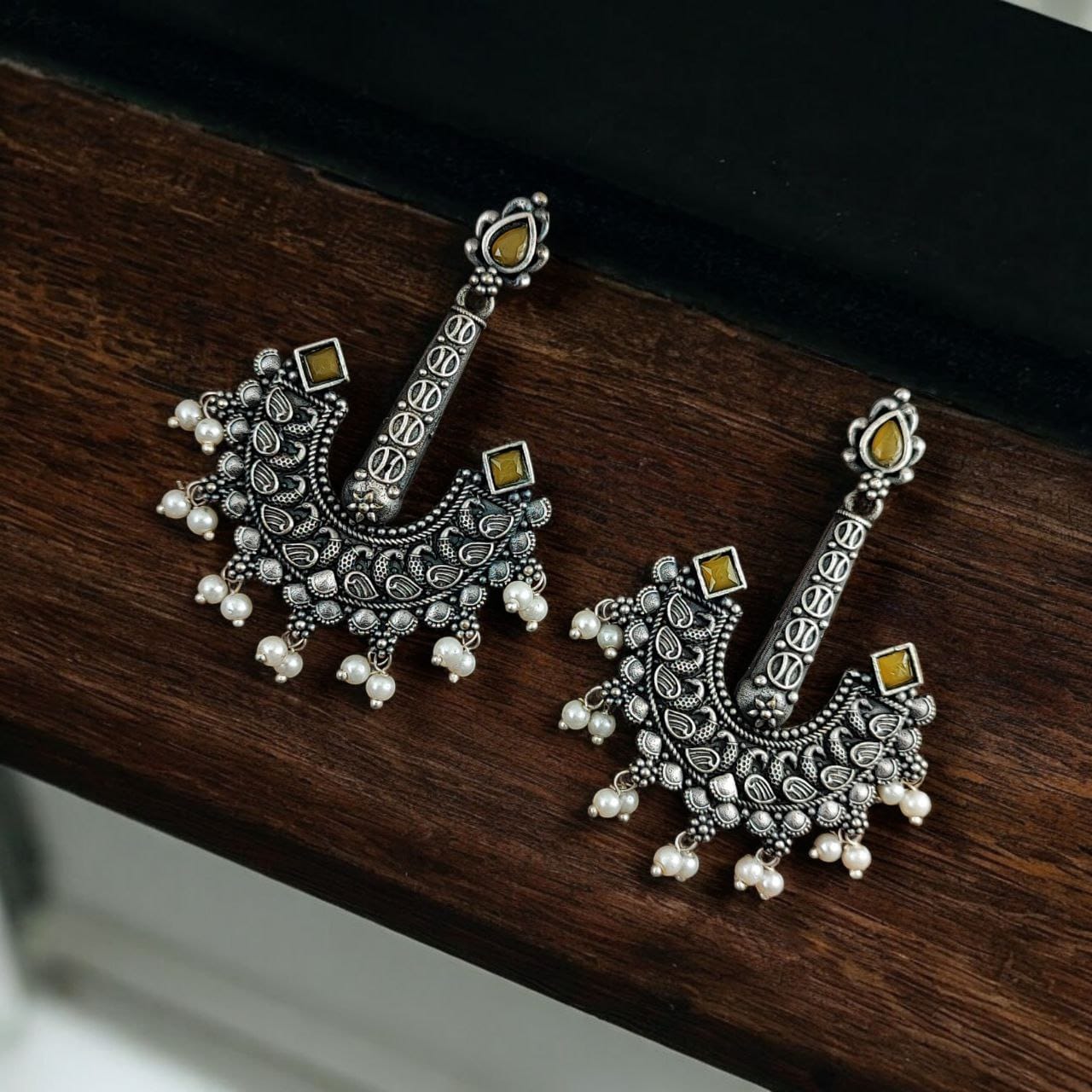 Adorable Boho Inspired Vintage look Dangler Studs